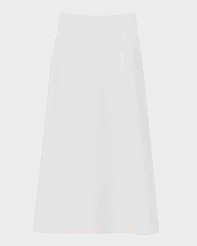 Double-Faced Wool-Cashmere Midi Skirt